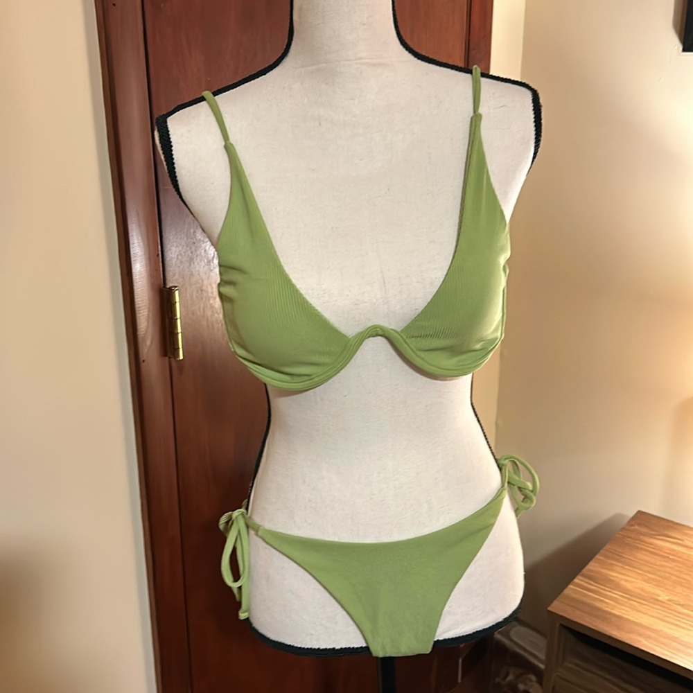 Lime green bikini zaful size medium